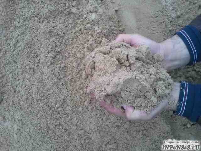 Песок карьерный, песок митый 